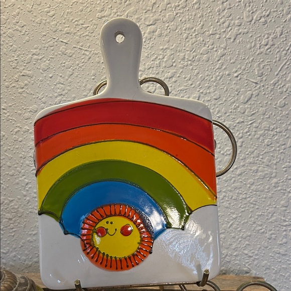 Other - Colorful Cottage Core Rainbow Ceramic Wall Art